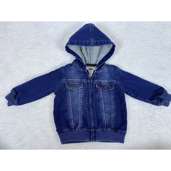 NWT Levi’s Toddler Denim Jacket 12 Months Blue Jean Boys Girls - Picture 1 of 5